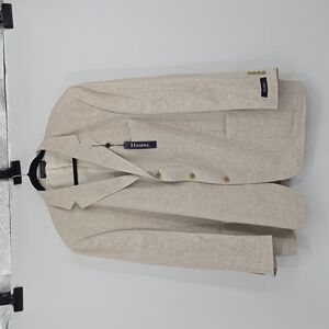 Haspel Kenwood H.L. Linen Sport Jacket Oatmeal Jacket Size 48R